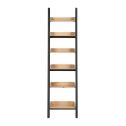 Ashstead Ladder Shelf - Oak & Charcoal -Furniture Series Store 13642205 8484953455128848