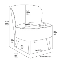 Amy Occasional Chair - Grey -Furniture Series Store 13644148 1915009660432334