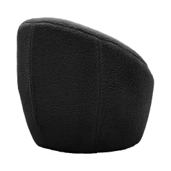 Bernie Boucle Chunky Tub Chair - Black -Furniture Series Store 13644161 1124997056857576