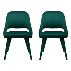 Oliver Upholstered Dining Chairs - Set Of 2 - Emerald