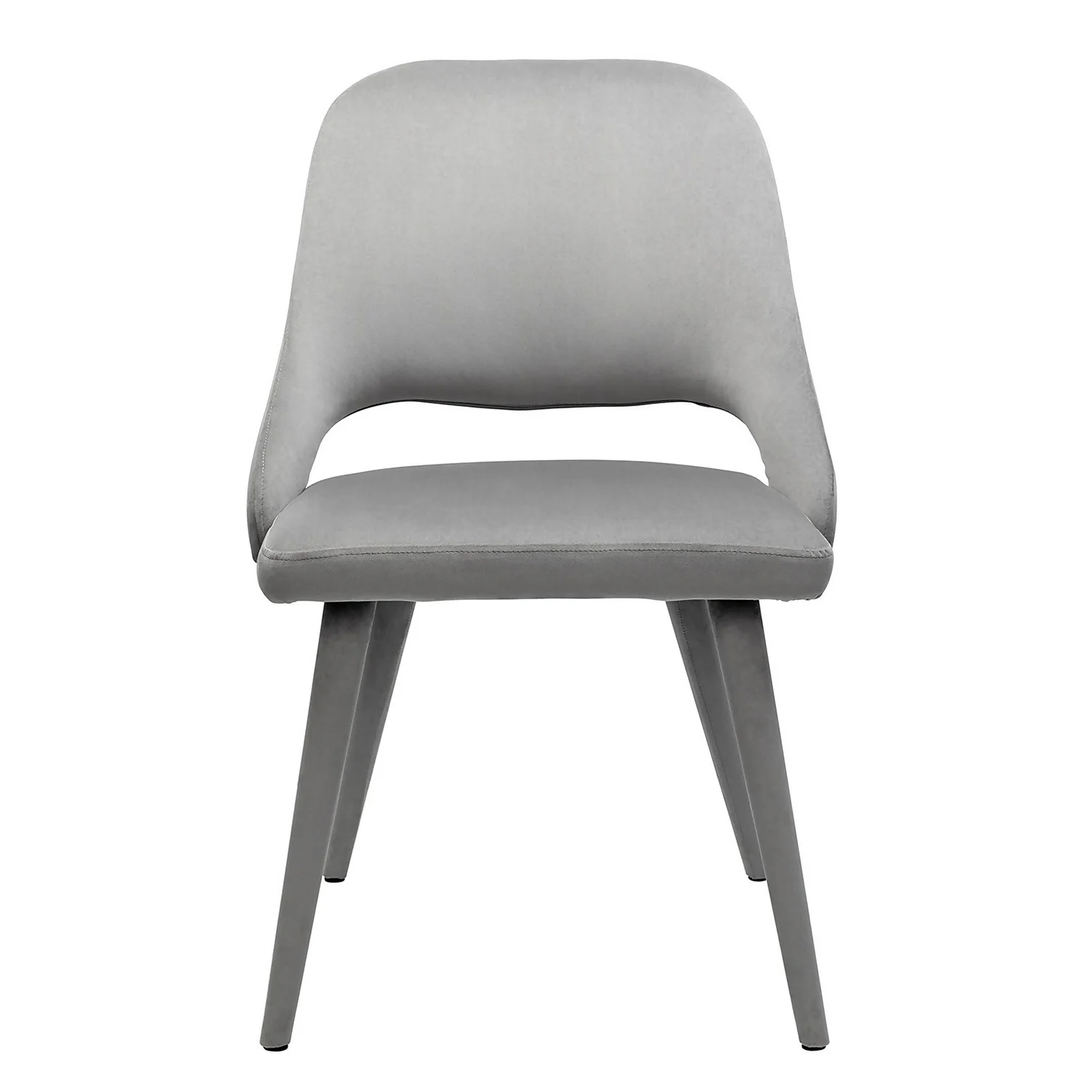 Oliver Upholstered Dining Chairs - Set Of 2 - Grey 5 Oliver Upholstered Dining Chairs - Set Of 2 - Grey - Image 3