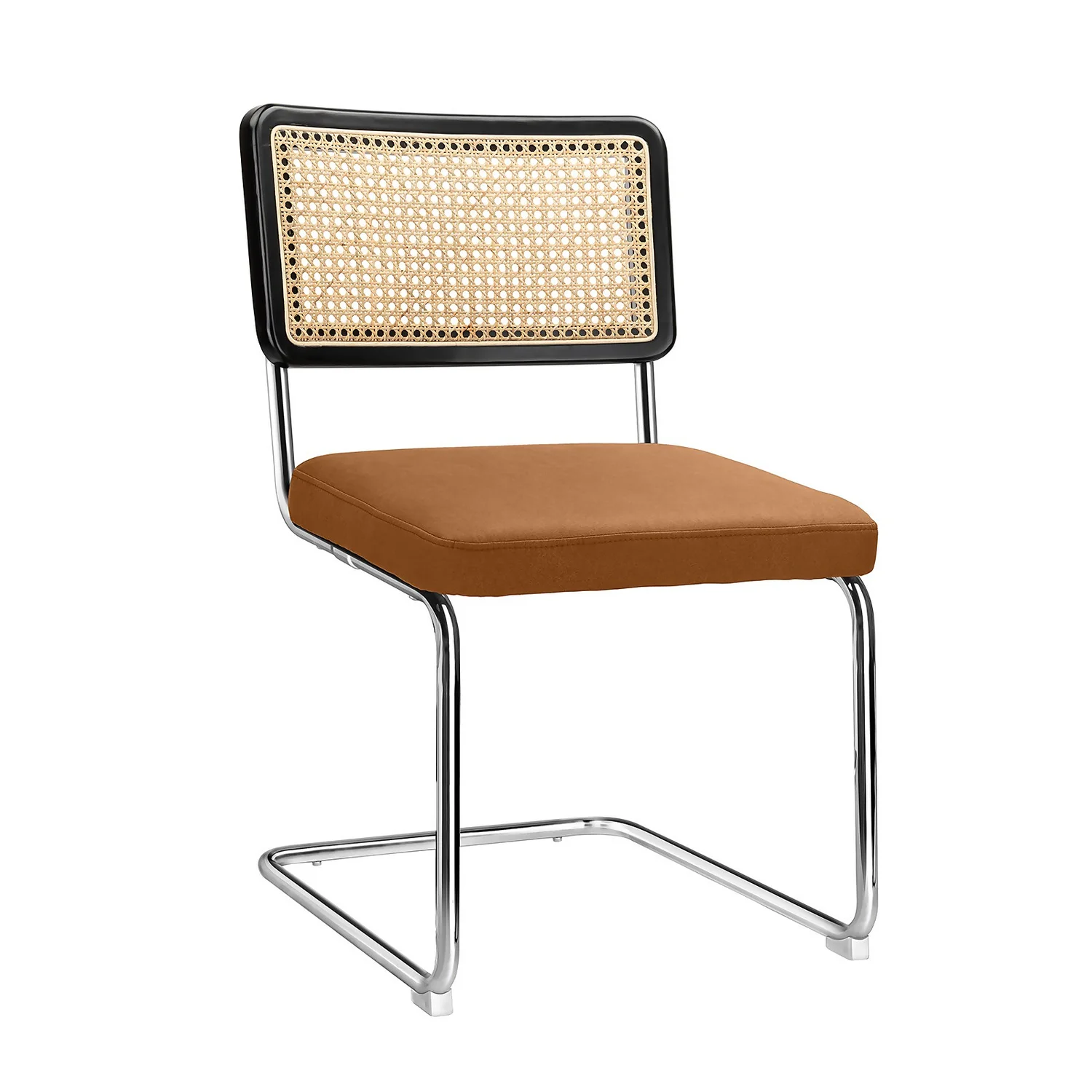 Rory Rattan Back Dining Chair - Set Of 2 - Tan 4 Rory Rattan Back Dining Chair - Set Of 2 - Tan - Image 2