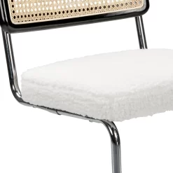 Rory Rattan Back Dining Chair - Set Of 2 - Cream -Furniture Series Store 13644185 1134997056950000