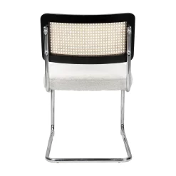 Rory Rattan Back Dining Chair - Set Of 2 - Cream -Furniture Series Store 13644185 1154997056788822