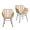 Ronnie Rattan Dining Chair - Set Of 2 -Furniture Series Store 13644186 7604997056612230