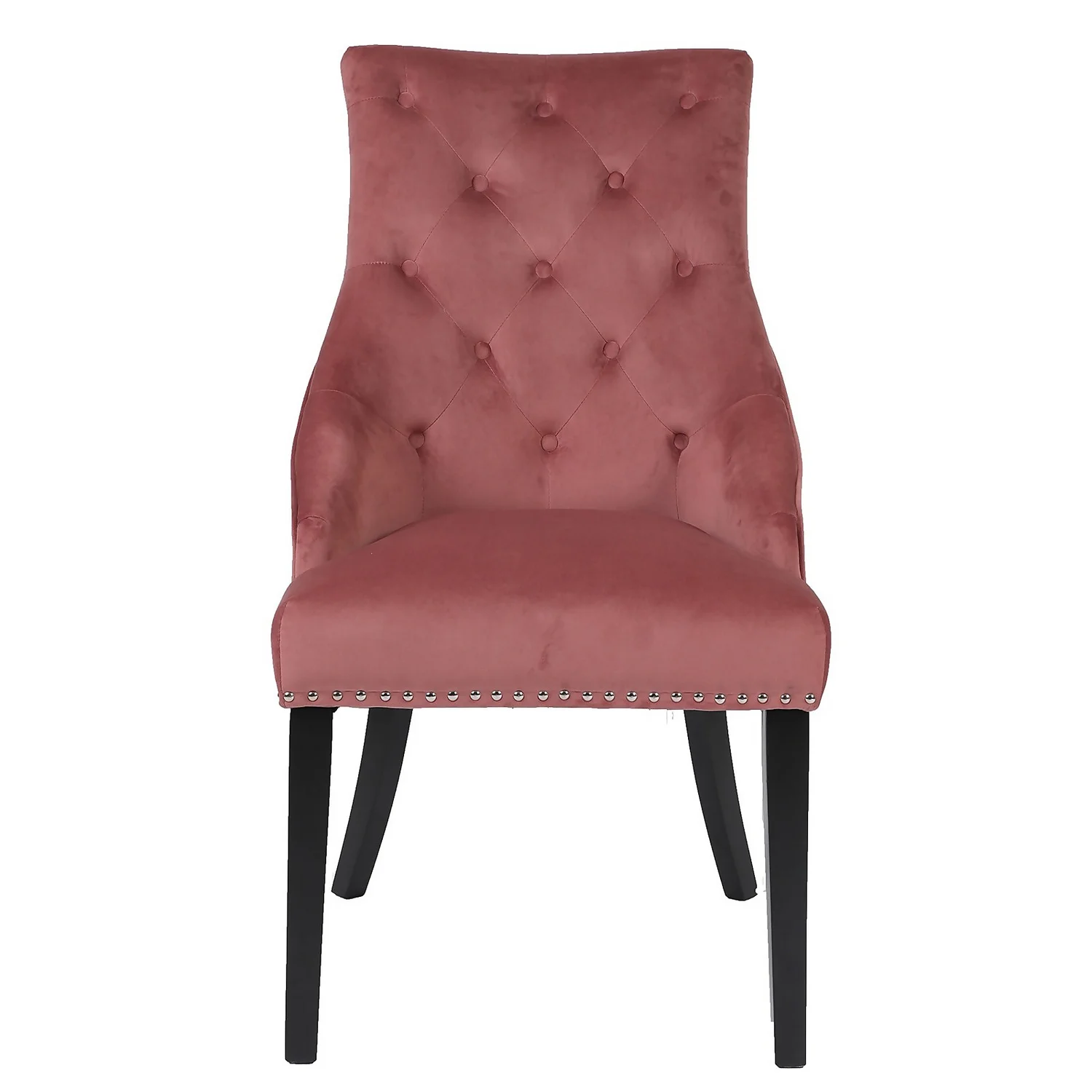 Annabelle Velvet Chairs - Set Of 2 - Rose 5 Annabelle Velvet Chairs - Set Of 2 - Rose - Image 3