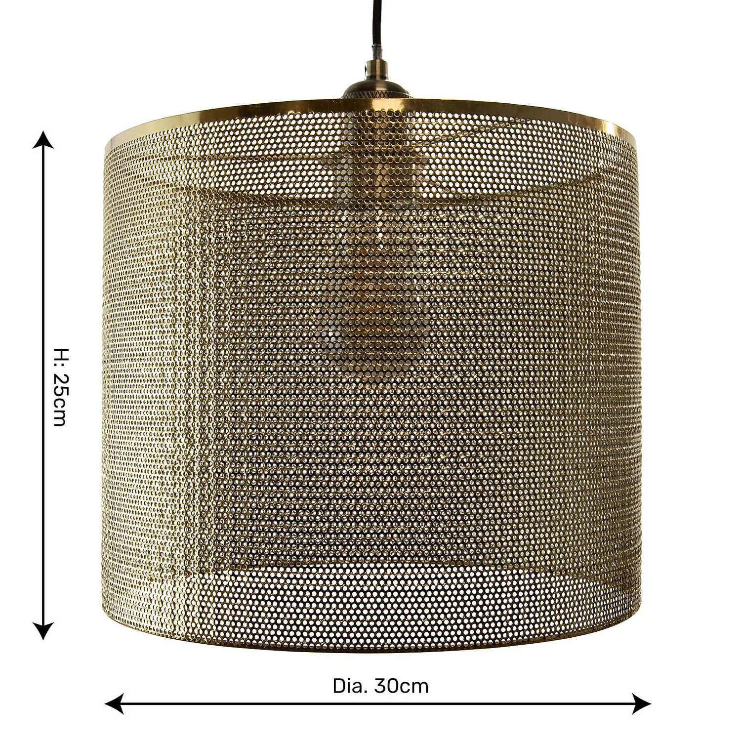 Amina Easy Fit Shade - Brass 12 Amina Easy Fit Shade - Brass - Image 10