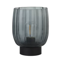 Olivia Battery Powered Table Lamp - Smoke -Furniture Series Store 13764008 8964980120065904