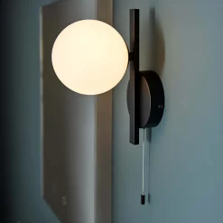 Hawkhill Bathroom Wall Light - Black -Furniture Series Store 13794233 1044957104696552
