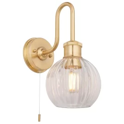 Setley Bathroom Wall Light - Brass -Furniture Series Store 13794238 5904957103929995