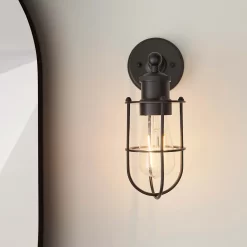 Portmore Bathroom Wall Light - Black -Furniture Series Store 13794239 1124957105504860