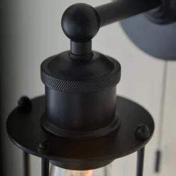 Portmore Bathroom Wall Light - Black -Furniture Series Store 13794239 2154957105653576