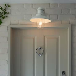 Hereford Outdoor Wall Light - White -Furniture Series Store 13794244 1004957104432615