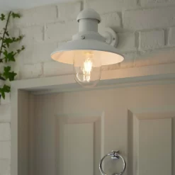Hereford Outdoor Wall Light - White -Furniture Series Store 13794244 1064957104393801