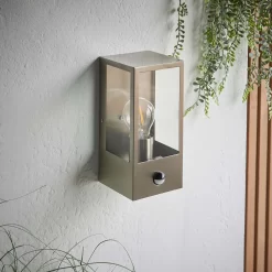 Oxford PIR Outdoor Wall Light - Stainless Steel -Furniture Series Store 13794245 1294957105559928