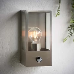 Oxford PIR Outdoor Wall Light - Stainless Steel