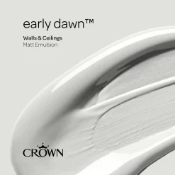 Crown Matt Emulsion Paint Early Dawn - Tester 40ml -Furniture Series Store 13806969 2004963783336290