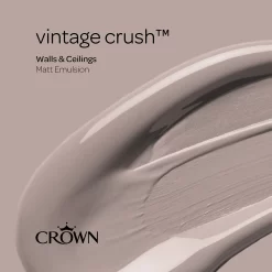 Crown Matt Emulsion Paint Vintage Crush - Tester 40ml -Furniture Series Store 13806999 1774964080022484