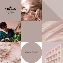 Crown Matt Emulsion Paint Vintage Crush - Tester 40ml -Furniture Series Store 13806999 3574964079989952