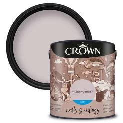 Crown Matt Emulsion Paint Mulberry Mist - 2.5L
