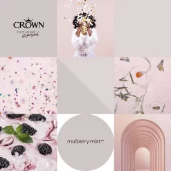 Crown Matt Emulsion Paint Mulberry Mist - 2.5L -Furniture Series Store 13807021 2014964048932650