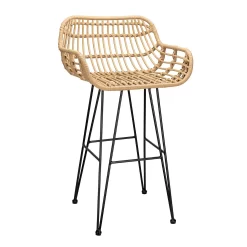 Ronnie Rattan Bar Stool - Set Of 2 -Furniture Series Store 13863935 2125001688266576