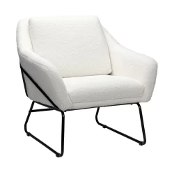 Evelyn Metal Frame Chair - Boucle