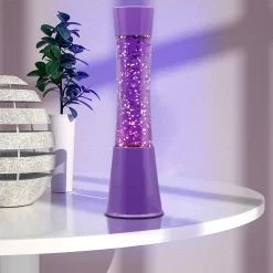 Purple Glitter Lamp
