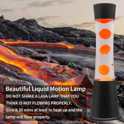 Black & Orange Tower Lava Lamp -Furniture Series Store 13892605 1164998572791032