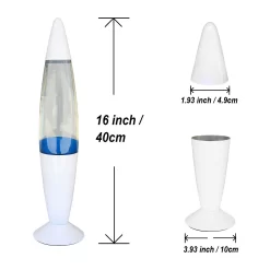 White & Blue Classic Lava Lamp -Furniture Series Store 13892606 1944998573049095