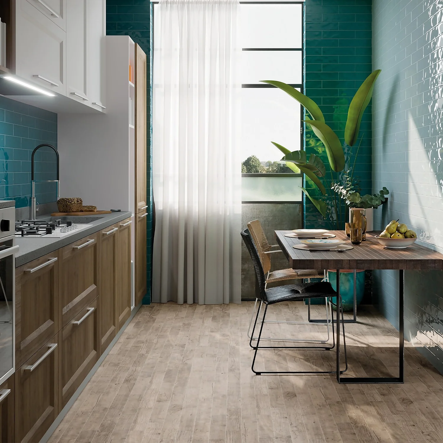 Marquis Ancien Green Porcelain Tile - 75 X 300mm 6 Marquis Ancien Green Porcelain Tile - 75 X 300mm - Image 4