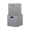 Clever Cube Fabric Insert - Set Of 2 - Woven Silver -Furniture Series Store 13911399 1914981913156061