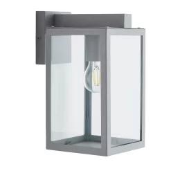 Hestia E27 Glass Panel Outdoor Box Lantern - Silver 8 Hestia E27 Glass Panel Outdoor Box Lantern - Silver -Furniture Series Store 13924363 1364980108100359