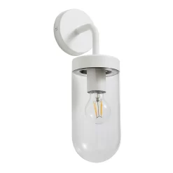 Kew Curved Arm E27 Outdoor Wall Light - Ivory -Furniture Series Store 13924366 6654980108520254