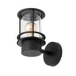 Leonis Miners Style Outdoor Wall Lantern - Black -Furniture Series Store 13924374 1374980108047556