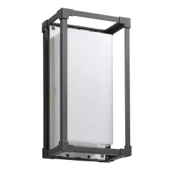 Pessac 18w LED Outdoor Box Lantern (IP54) - Black -Furniture Series Store 13924387 1414980109523442