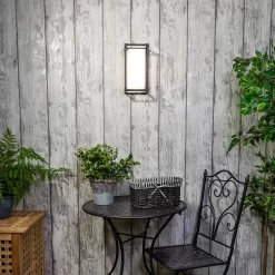 Pessac 18w LED Outdoor Box Lantern (IP54) - Black