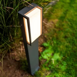 Lutec Qubo LED Outdoor Bollard Light - Anthracite 10 Lutec Qubo LED Outdoor Bollard Light - Anthracite -Furniture Series Store 13950213 1584993071774315