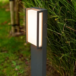 Lutec Qubo LED Outdoor Bollard Light - Anthracite 11 Lutec Qubo LED Outdoor Bollard Light - Anthracite -Furniture Series Store 13950213 1864993071817686