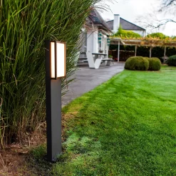 Lutec Qubo LED Outdoor Bollard Light - Anthracite 12 Lutec Qubo LED Outdoor Bollard Light - Anthracite -Furniture Series Store 13950213 2054993071842937