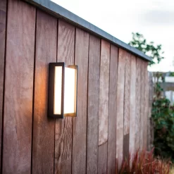 Lutec Qubo RGB LED Outdoor Wall Light With Lutec Connect Technology - Anthracite -Furniture Series Store 13950214 1024993071509736