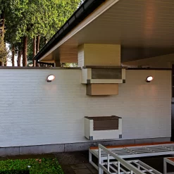 Lutec Polo LED Outdoor Wall Light - Anthracite -Furniture Series Store 13950219 1784993071814236