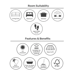 EGGER HOME Grey Portland Oak 12mm Laminate Flooring -Furniture Series Store 13999099 7335014868279667