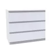 House Beautiful Escape Wide Chest Of Drawers - Gloss White Handleless (W) 900mm X (H) 756mm -Furniture Series Store 13999810 1695005576207293
