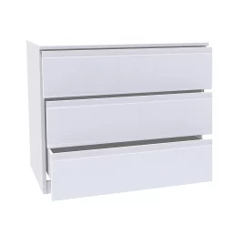 House Beautiful Escape Wide Chest Of Drawers - Gloss White Handleless (W) 900mm X (H) 756mm -Furniture Series Store 13999810 5555005576396833