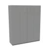 House Beautiful Honest Quad Wardrobe, Grey Carcass - Gloss Grey Slab Doors (W) 1800mm X (H) 2196mm -Furniture Series Store 13999941 1025005575872106