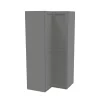 House Beautiful Realm Corner Wardrobe, Grey Carcass - Grey Shaker Doors (W) 1053mm X (H) 2196mm