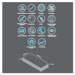 None Rigid Core Marble Tile Luxury Vinyl Flooring - Flooring Sample -Furniture Series Store 14186442 2125009721282789