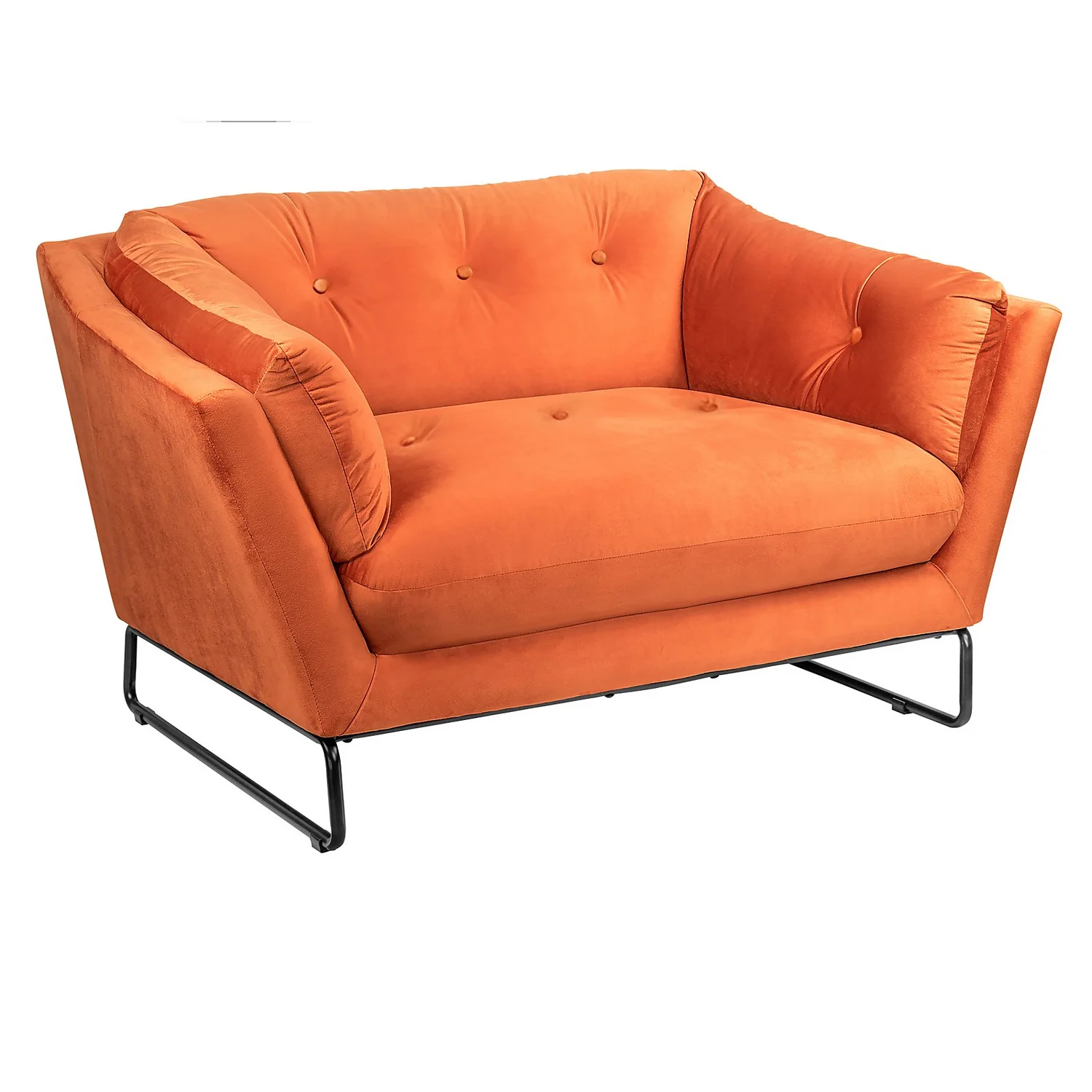 The Snuggler Button Chair - Burnt Orange 3 The Snuggler Button Chair - Burnt Orange