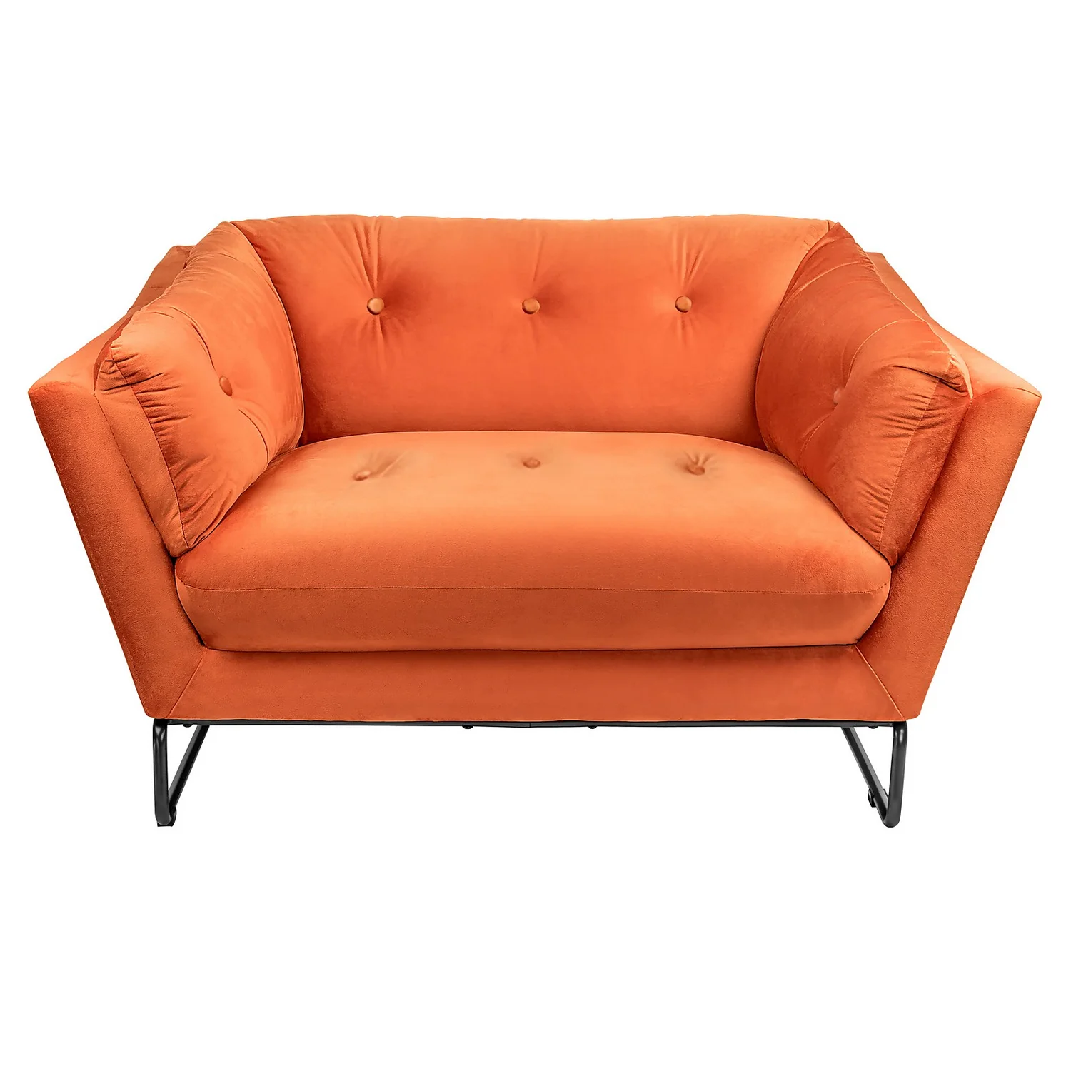 The Snuggler Button Chair - Burnt Orange 4 The Snuggler Button Chair - Burnt Orange - Image 2